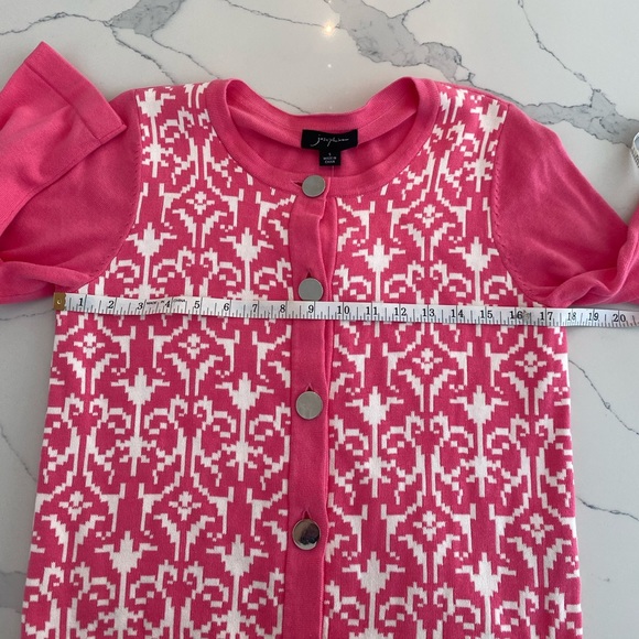 NWT Josephine pink and white cotton cardigan S - Picture 6 of 8